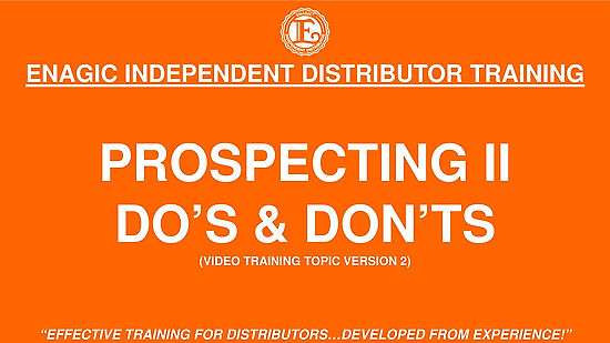 Prospecting 2 - Do's & Don'ts